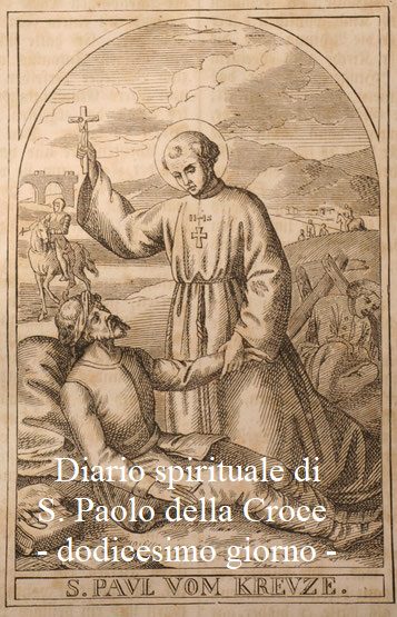 Diario spirituale di S. Paolo della Croce – dodicesimo giorno