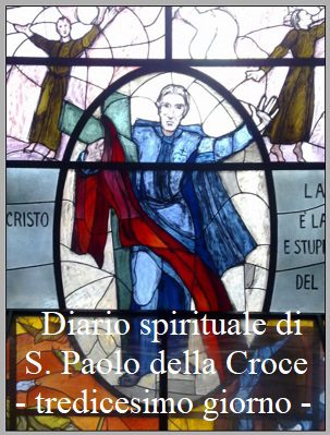 Diario spirituale di S. Paolo della Croce – tredicesimo giorno
