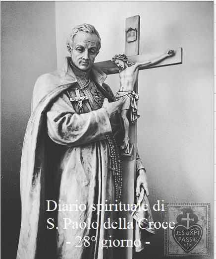 Diario spirituale di S. Paolo della Croce – 28° giorno