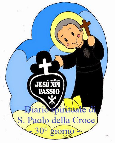 Diario spirituale di S. Paolo della Croce – 30° giorno