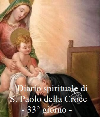 Diario spirituale di S. Paolo della Croce – 33° giorno