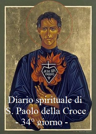 Diario spirituale di S. Paolo della Croce – 34° giorno