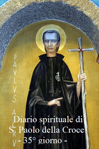 Diario spirituale di S. Paolo della Croce – 35° giorno