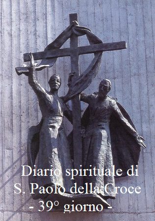 Diario spirituale di S. Paolo della Croce – 39° giorno