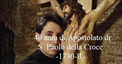 40 anni di Apostolato di S. Paolo della Croce -1730/II