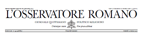 Interessante articolo de l’OSSERVATORE ROMANO DEL 12/3/21