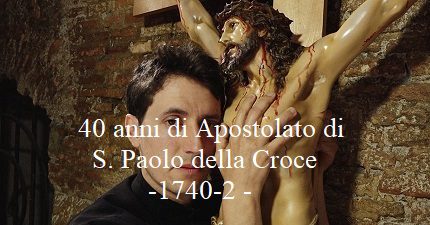 40 anni di Apostolato di S. Paolo della Croce -1740/2