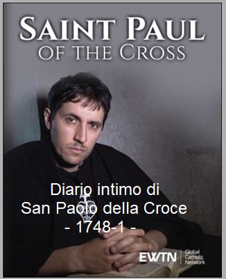 Diario intimo di San Paolo della Croce – ANNO 1748/1