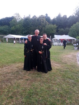 Professione di fede di tre novizi a Caravate